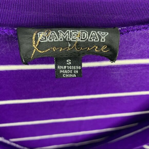 LSU Gameday Couture beaded blouse - Picture 6 of 7